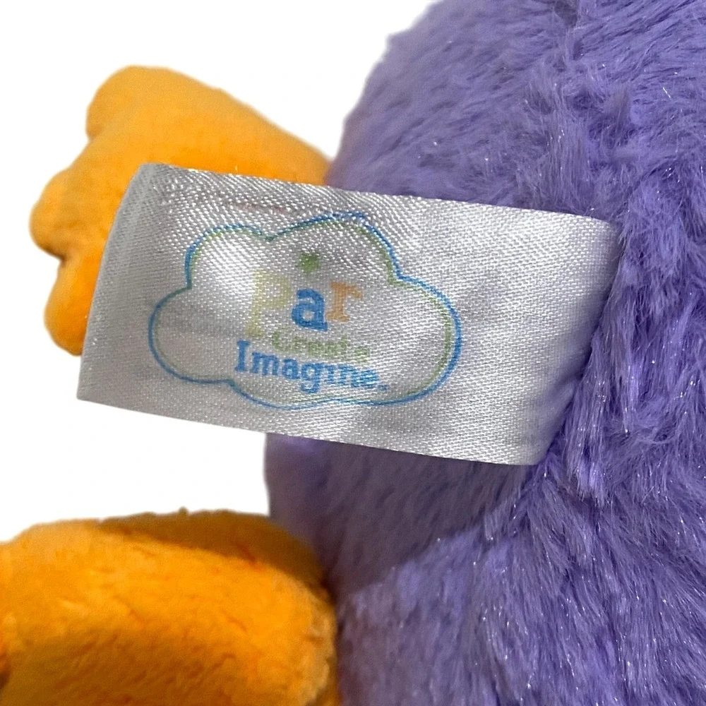 Spark Create Imagine Chick Plush Rattle 7.5" Purple Easter Spring Basket Filler - Picture 6 of 7